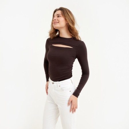 Longsliv Women's Minaku: Basic Line Chocolate Color, Rr. 42-5