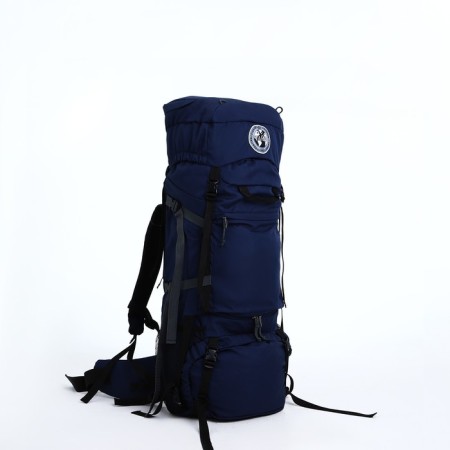 Tourist backpack, TAIF, 80 liters, cord department, 2 outer pockets, blue color