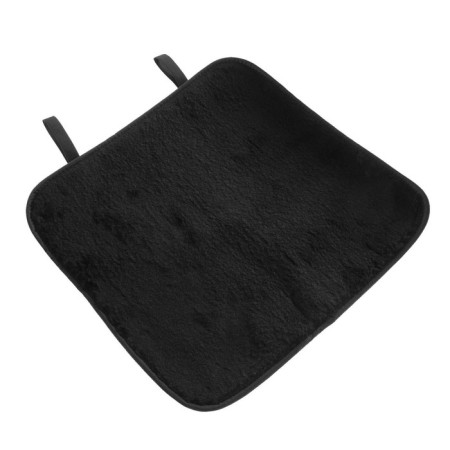 Front seat, artificial fur, size 48 x 48 cm, black-2