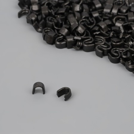 The upper limiter for lightning, metal, No. 8, 1000 ± 20 pcs, black nickel color-1
