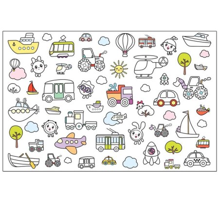 Kids. Game-painting. Transport-2
