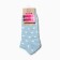 Women's socks shortened "peas", blue color, rr 23-25