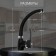 Kitchen mixer Zein Z2231, pouring "duck", cartridge ceramics 40 mm, black