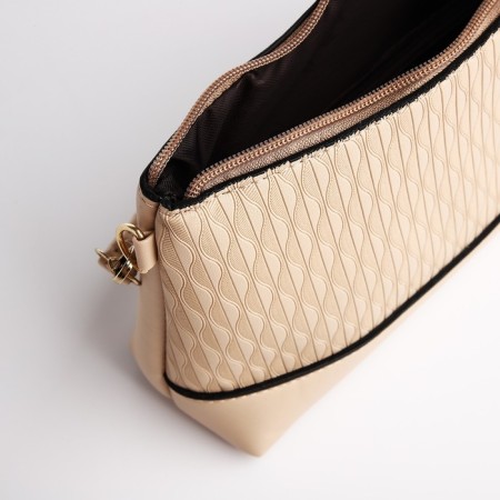 Cross-Bodi Bag on a zipper, beige color-5