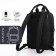 Young backpack from textiles with a zipper, a laptop department, 4 pockets, black color