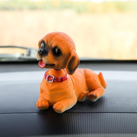 Dog on a car panel shocking his head, SP15-2