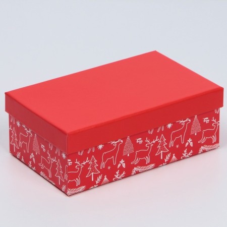 A set of gift boxes 10 in 1 “Miracles Time”, 12 x 7 x 4 - 32.5 x 20 x 12.5 cm, New Year-12