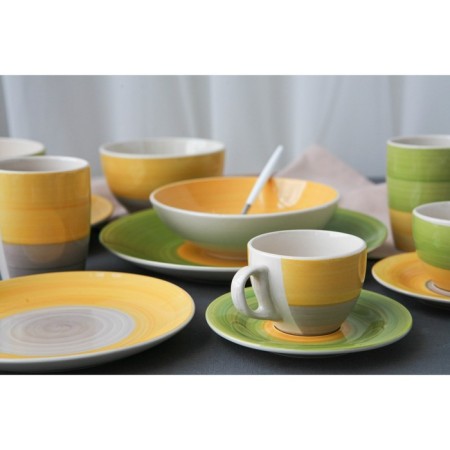 Salamic Ceramic Dolyana "Sunflower", 800 ml, d = 14 cm, green color-6
