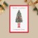 Postcard for every day "New Year's outfit", Christmas tree, 7.5 x 10.5 cm, New Year