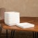 Flower pot "Square", white, ceramics, 1.5 l, 1 variety, Iran