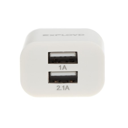 EXPLOYD EX-Z-465, 2 USB, 3.1a, MicroUSB cable, white-2
