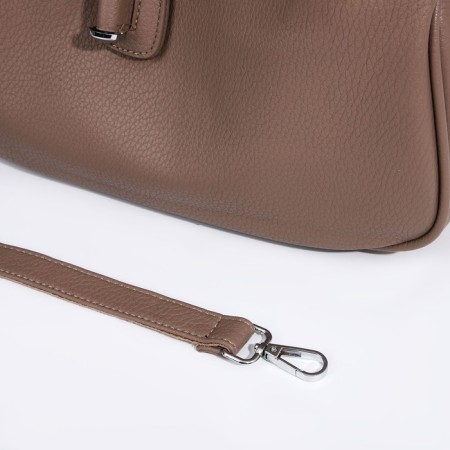 Load bag with lightning, external pocket, brown color-5