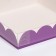 Box for cookies, lilac, 15 x 15 x 3 cm
