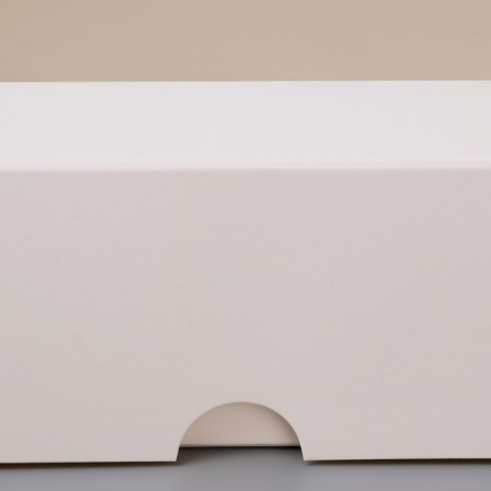 Box fold, pencil case, with a window, white, 27 x 12 x 5 cm-3