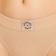 Panties female slips, beige color, size 44 (s)
