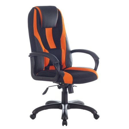 Gaming armchair Brabix Premium Rapid GM-102, eco-leather/fabric, black/orange
