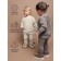 Sweater Children's Knitted Amarobaby Warm, height 80 cm, milk color