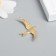 Decor for creativity Metal "Swallow" gold 3.7x2.3 cm