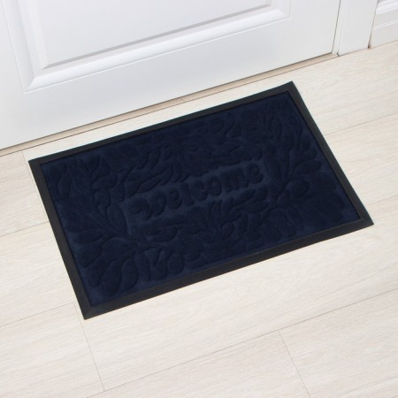Walcome shaged -dawning rug with a trim of a shade 40 × 60 cm, Mix color-6