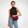 Women's bag Textura, messenger, small size, burgundy color