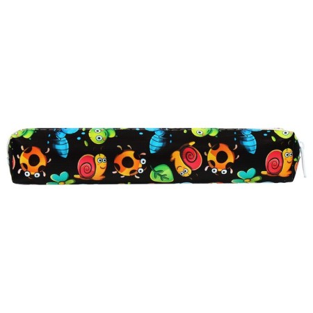 School pencil case on the zipper "insects", the color is black-2