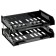 A set of paper trays is horizontal sity, set 2 pieces, on metal rods, black