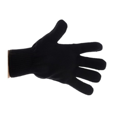 Acrylic garden gloves, overlock, black, Sibrtekh