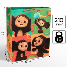 Gift package, 49x40x19 cm, packaging, Cheburashka