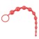 Anal chain Black & Red by Toyfa, PVC, red, 31 cm, d = 3 cm