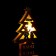 New Year's light decor desktop "Fir tree with a deer" 15 × 20 × 2 cm