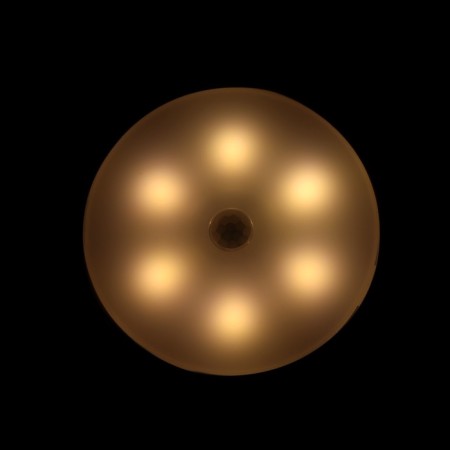Two -tone lamp with a motion sensor., 6 LED, 2.5 watts, from battery. bat., 3000k+6000k, white-1