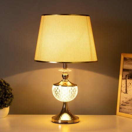 Table lamp "Ronica" 1x40W E27+backlight, gold 28x28x50cm-1