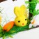 Decorative Easter suspension "Bunny in the house" 4 × 14 × 15.5 cm