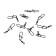 Twal with a fastener Namazu Pro Rolling Ribbed Swivel, Carbon, size 14. Test-4 kg