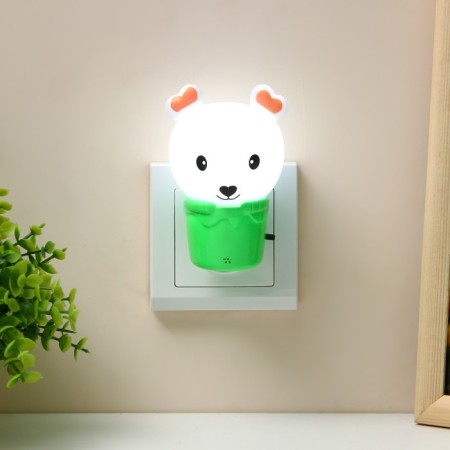 Nightlight "Bear in the basket" 1W 6x6x10 cm Risalux-1