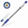 Ballic handle 0.7 mm, Brauberg max-oil, with rubber emphasis, blue ink, oil base
