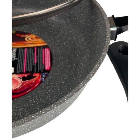 Deep frying pan Panairo Sogretta, removable handle, with a lid, cast aluminum, d = 26 cm-2