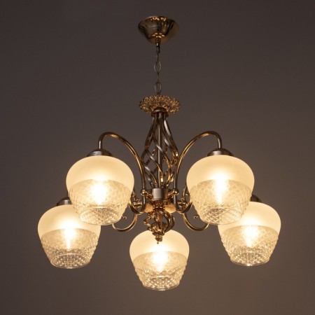 Ebby chandelier 5x60W E27 gold 46x46x88 (48) cm-2