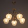 Ebby chandelier 5x60W E27 gold 46x46x88 (48) cm