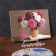 Picture on numbers on a canvas with a subframe "Bouquet in a clay pot", 40x30 cm