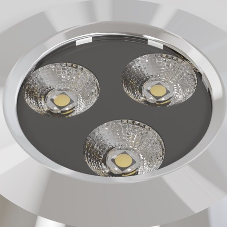 Introduced lamp Outdoor O044DL-L3S3K, 3W, 7.5x7.5x9.5 cm, LED, 210LM, 3000K, Silver Color-1