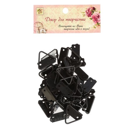Suspension metal for paintings, black photo frame 3.2x2.4 cm-3