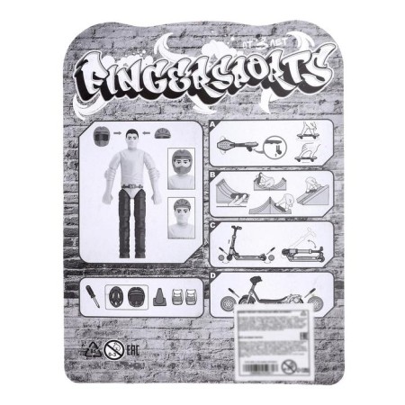 Finger skateboard with a figure, mix-4