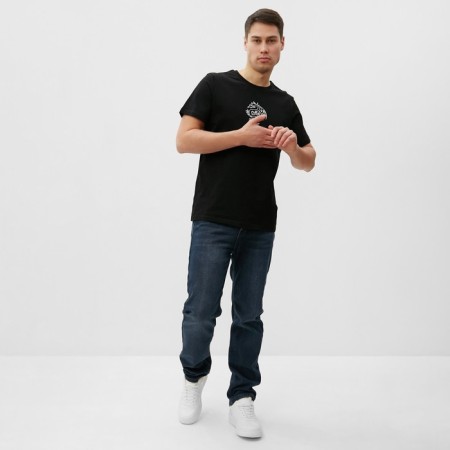 T -shirt male, black color, size 48-4