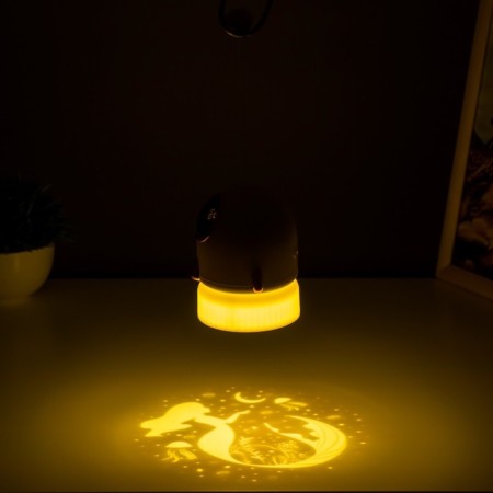 Night Projector "Rocket" LED 3W USB AKB White 9.5x9.5x11 cm Risalux-8