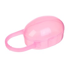 A container for storing and sterilizing children's nipples and dummy, pink color