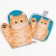 Kitchen set 2 segments of the share of the cat "Murka", a severity 17x17 cm, mittens 24x18 cm, 100% p/e