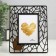 Photo frame plastic 10x15 cm "leaves" black 18x23 cm
