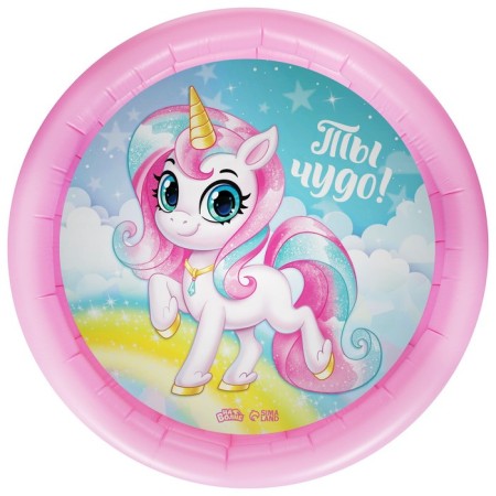 Inflatable pool “on the wave: unicorn”, 62x14 cm-3