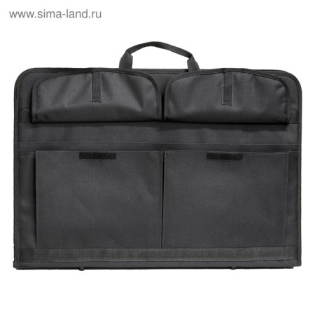 Folder for drawings and drawings A2, 640 x 450 x 30 mm, with handles, textile, estado, 3 pockets, black color,-5